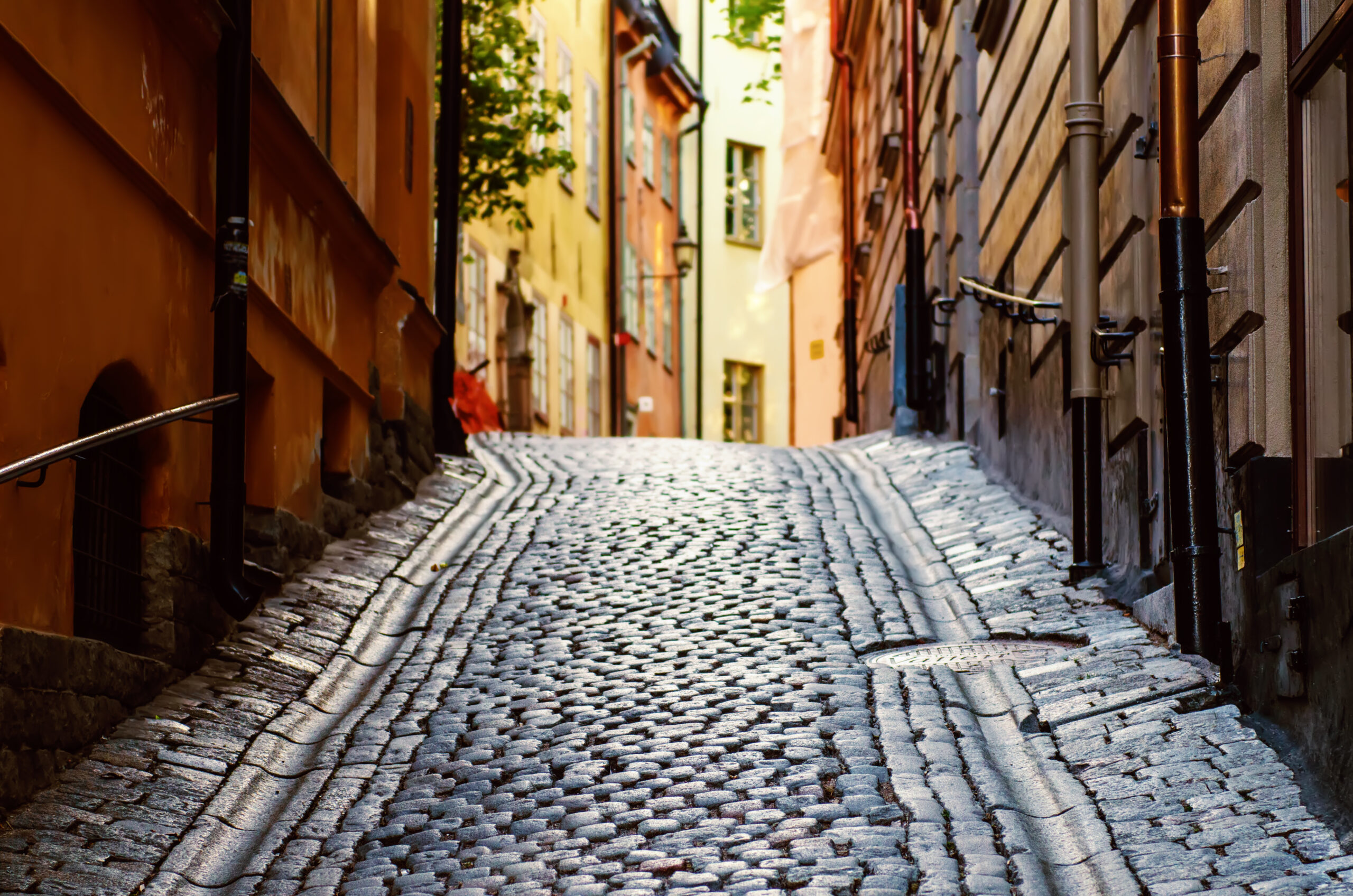 The narrow street of Gamla Stan